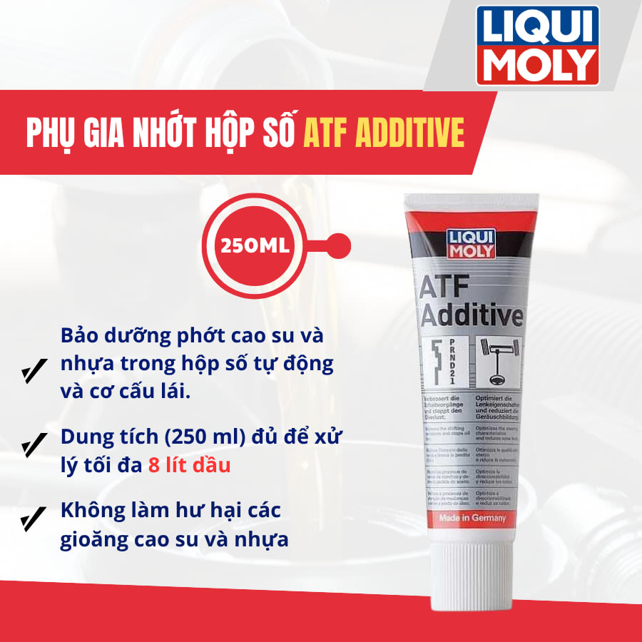 Phụ gia nhớt hộp số ATF additive 250 ml hiệu Liqui Moly mã 5135