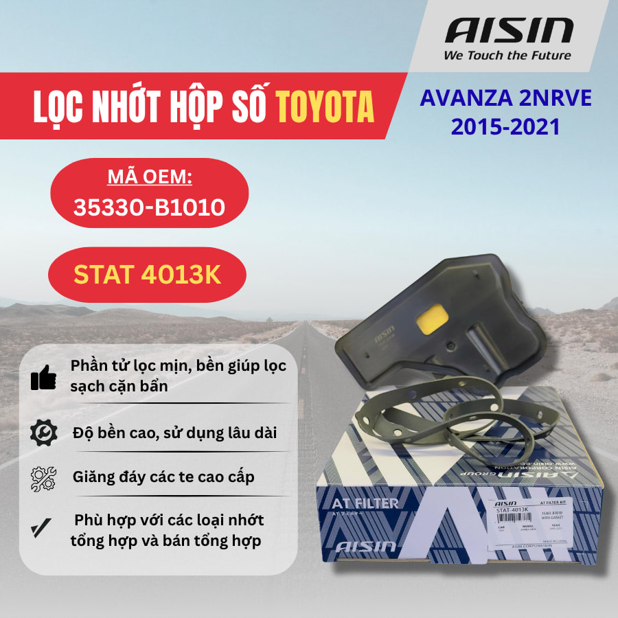 Lọc nhớt hộp số Toyota hiệu Aisin mã STAT-4013K