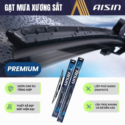 Gạt mưa xương sắt cao su tổng hợp 16 inch - Móc U