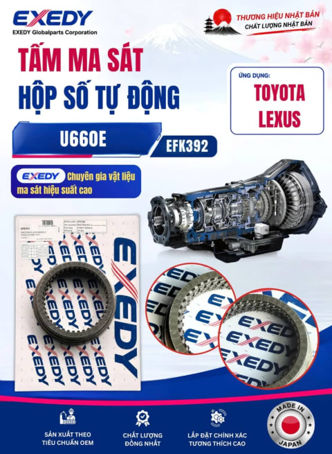 Bộ lá côn hộp số tự động (U660E/U660F) EFK392