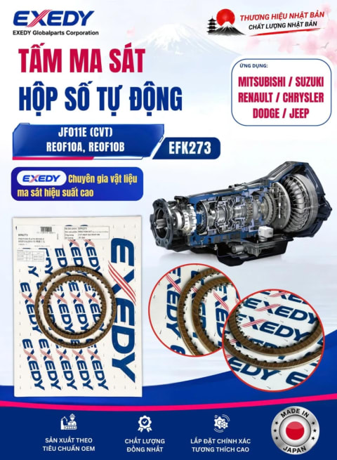 Bộ lá côn hộp số tự động (JF011E CVT - RE0F10A/RE0F10B) EFK273
