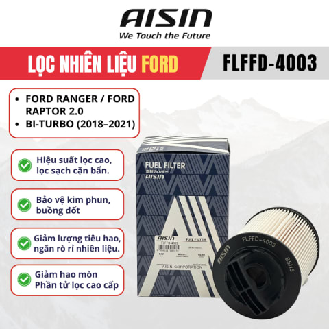 Lọc dầu diesel Ford hiệu Aisin mã FLFFD-4003