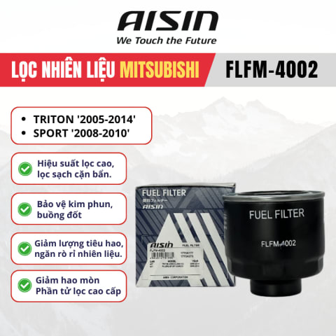 Lọc dầu diesel Mitsubishi hiệu Aisin mã FLFM-4002