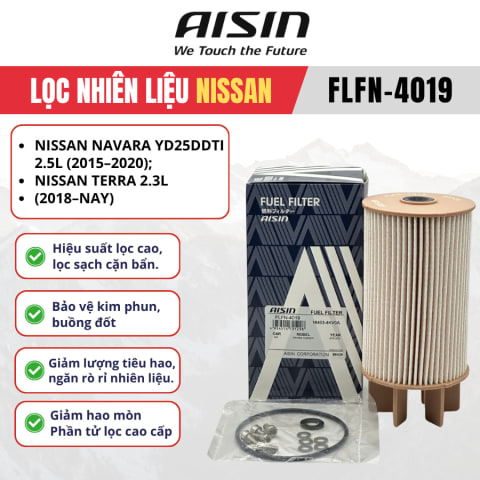 Lọc dầu diesel Nissan hiệu Aisin mã FLFN-4019