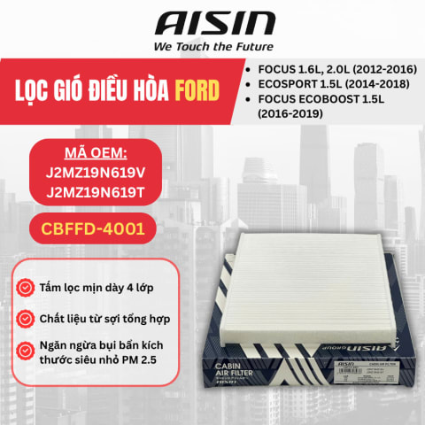 Lọc gió điều hòa Ford hiệu Aisin mã CBFFD-4001