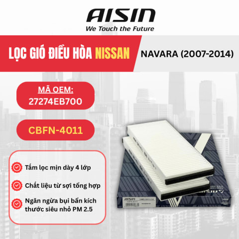 Lọc gió điều hòa Nissan hiệu Aisin mã CBFN-4011
