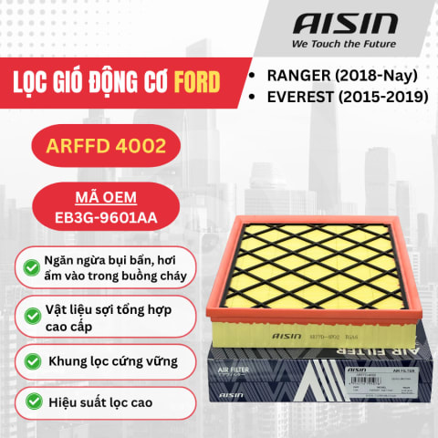 Lọc gió động cơ Ford hiệu Aisin mã ARFFD-4002