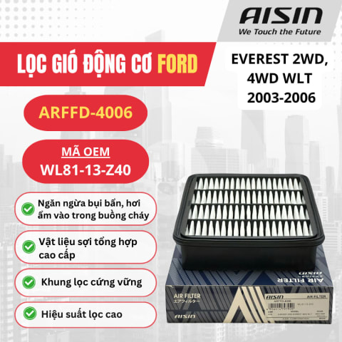 Lọc gió động cơ Ford hiệu Aisin mã ARFFD-4006