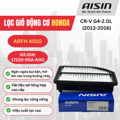 Lọc gió động cơ Honda hiệu Aisin mã ARFH-4010