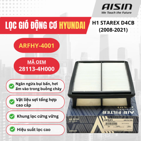 Lọc gió động cơ Hyundai hiệu Aisin mã ARFHY-4001