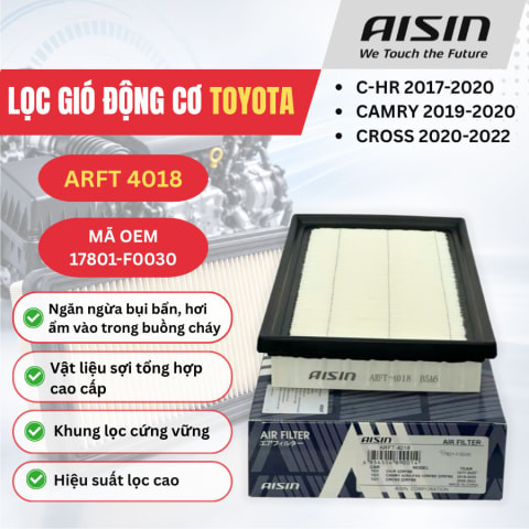 Lọc gió động cơ Toyota hiệu Aisin mã ARFT-4018