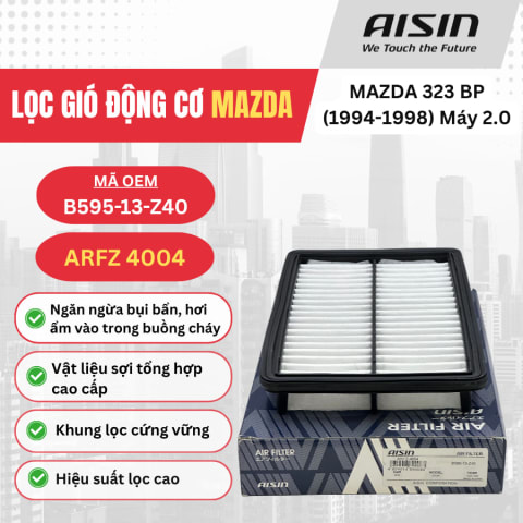Lọc gió động cơ Mazda hiệu Aisin mã ARFZ-4004