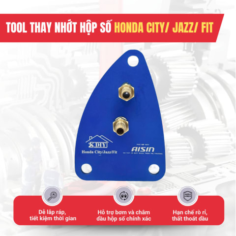 Bộ đầu nối thay dầu hộp số : Honda City, Fit, Brio, Jazz