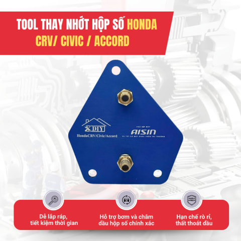 Bộ đầu nối thay dầu hộp số : Honda Accord, Civic, CRV