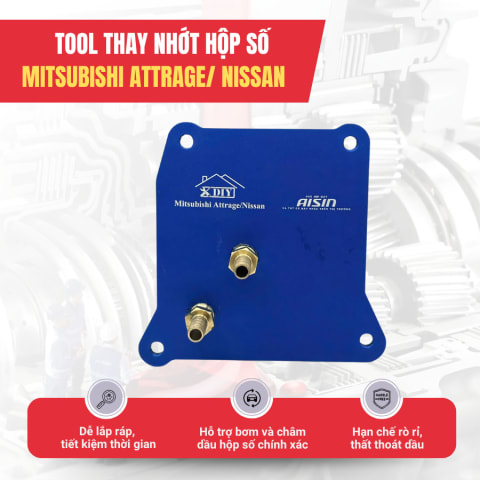 Bộ đầu nối thay dầu hộp số Nissan, Mitsubishi Attrage