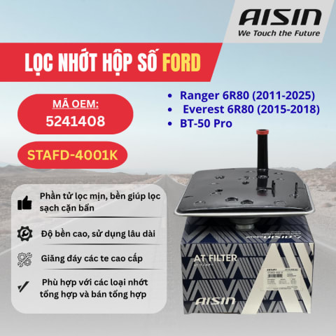 Lọc nhớt hộp số Ford, Mazda hiệu Aisin mã STAFD-4001K