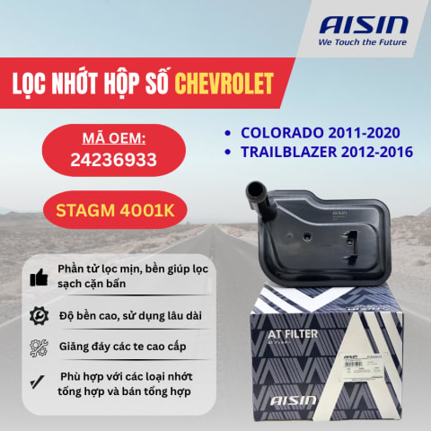 Lọc nhớt hộp số Chevrolet hiệu Aisin mã STAGM-4001K