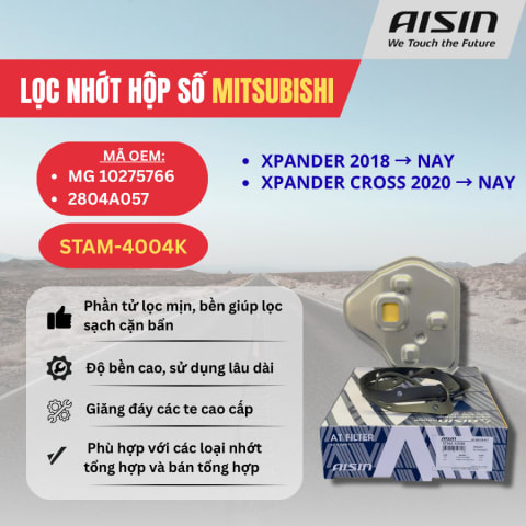 Lọc nhớt hộp số Mitsubishi, Suzuki hiệu Aisin mã STAM-4004K