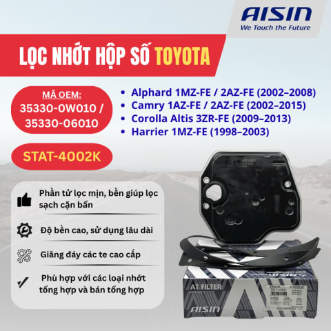 Lọc nhớt hộp số Toyota hiệu Aisin mã STAT-4002K