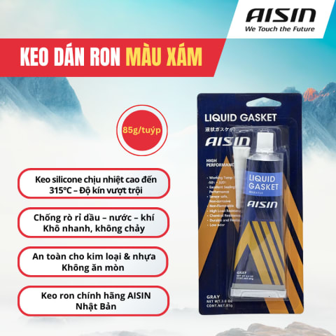 Keo dán Ron chịu nhiệt RTV màu xám 85g Hiệu Aisin mã LGAAZ-0001G