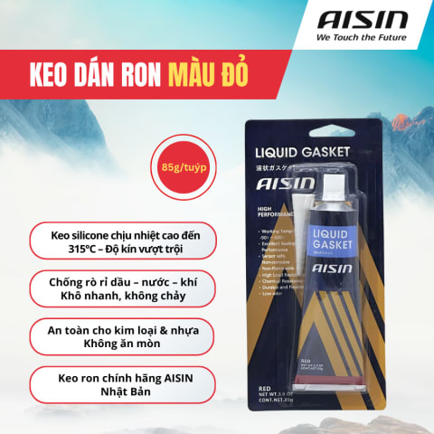Keo dán Ron chịu nhiệt RTV màu đỏ 85g Hiệu Aisin mã LGAAZ-0002R