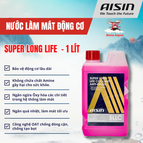 Nước làm mát Hồng 1 Lít Hiệu Aisin mã SCPM50A1LPK