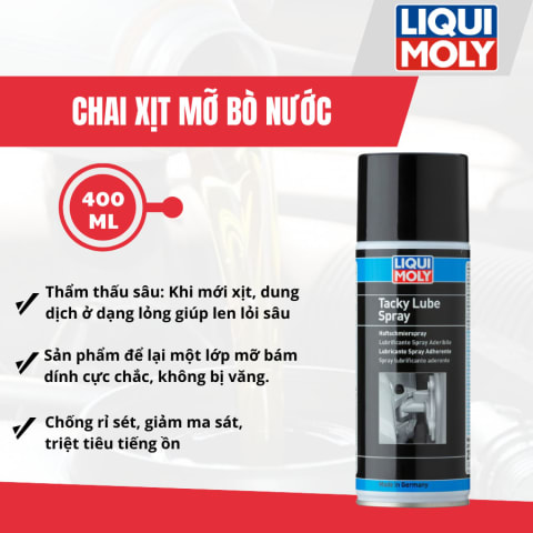 Chai xịt mỡ bò nước 400 ml hiệu Liqui Moly mã 2518