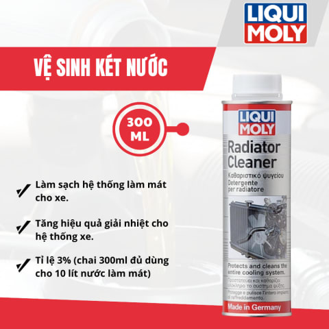 Súc két nước đổ vào nước làm mát cũ 300 ml hiệu Liqui Moly mã 1804