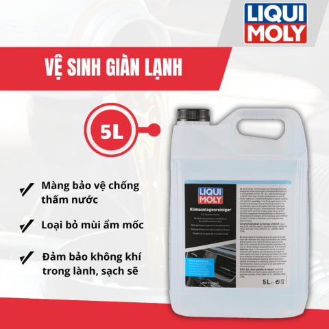 Vệ sinh giàn lạnh 5 Lít hiệu Liqui Moly mã 21922