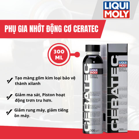 Phụ gia nhớt động cơ ceratec 300 ml hiệu Liqui Moly mã 3721