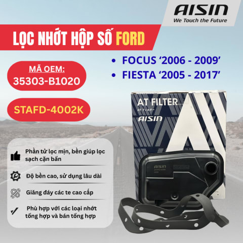 Lọc nhớt hộp số Ford hiệu Aisin mã STAFD-4002K