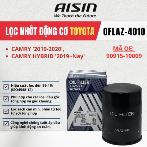 Lọc nhớt động cơ Nissan hiệu Aisin mã OFLAZ-4010