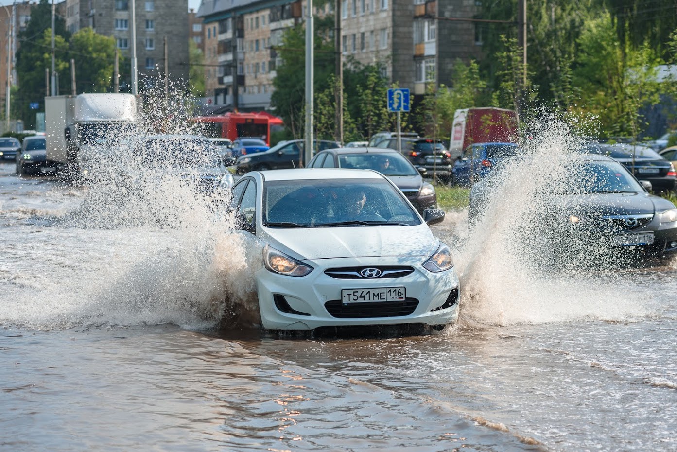 Казань ливень