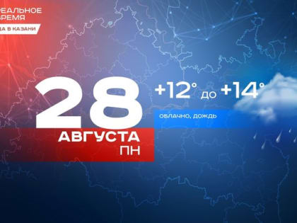 Сегодня в Казани дождь и до +14 градусов