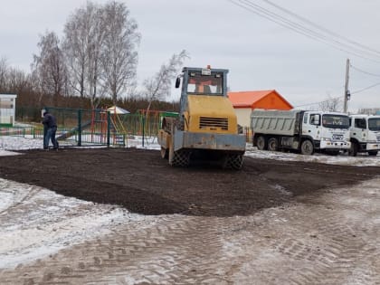 Ремонт дороги в Н.Мичанах: новые улучшения для детского сада