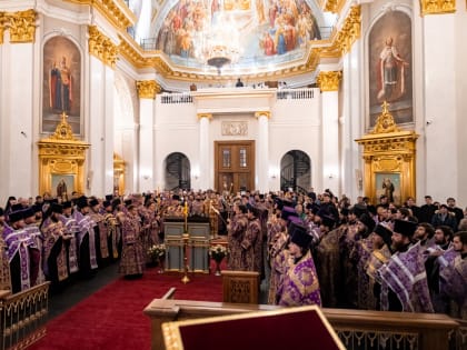 Глава Татарстанской митрополии совершил в Казанском соборе чин Торжества Православия