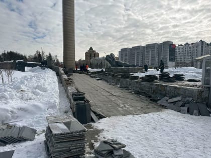 У мемориального комплекса парка им.Горького по просьбе казанцев обновят гранитное покрытие