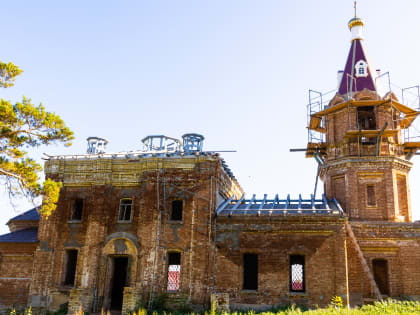 В Верхнем Акташе восстановлен купол храма святителя Николая Чудотворца