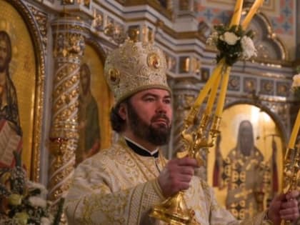 Служение епископа Мефодия в праздник Крещения Господня