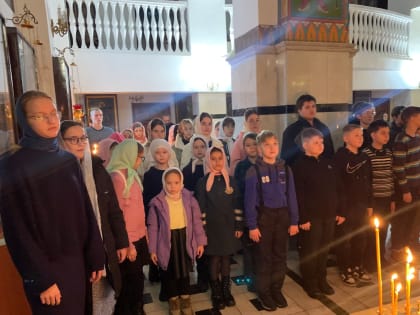 В Казанском соборе Бугульмы прошла Литургия с участием детей