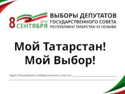 8 сентября состоятся выборы депутатов Государственного Совета РТ