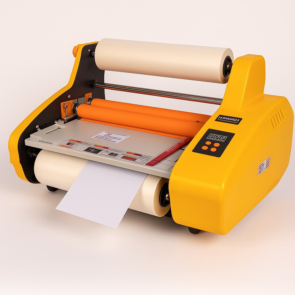 MACHINE PELLICULEUSE  ET  PLASTIFIEUSE