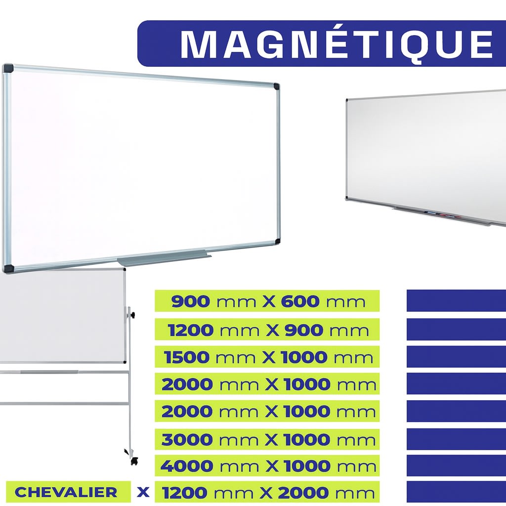 Tableau BLANC MAGNÉTIQUE BON QUALITE