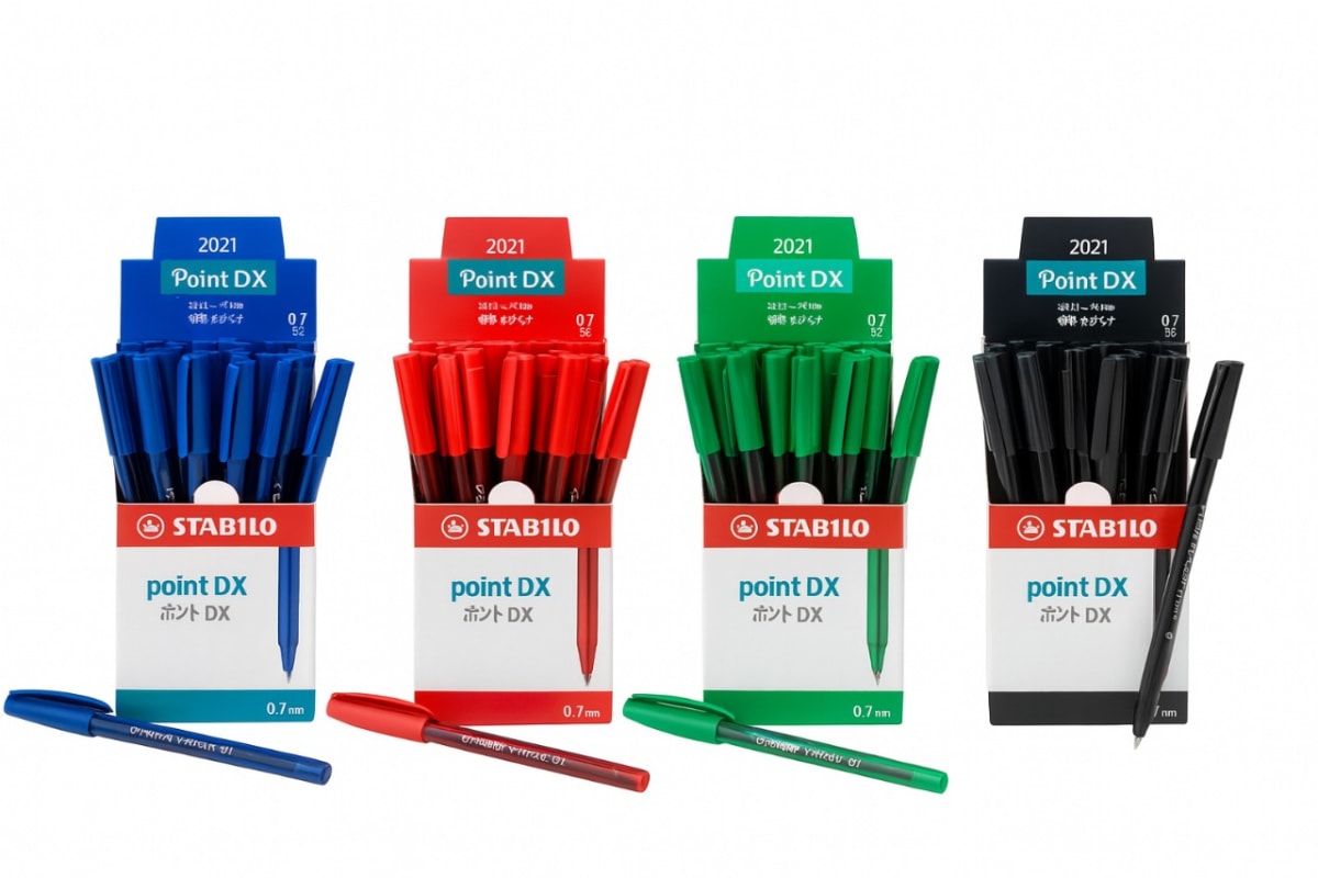 BOITE DE 50 STYLO A BILLE HAUSER CRISTAL 0,1MM