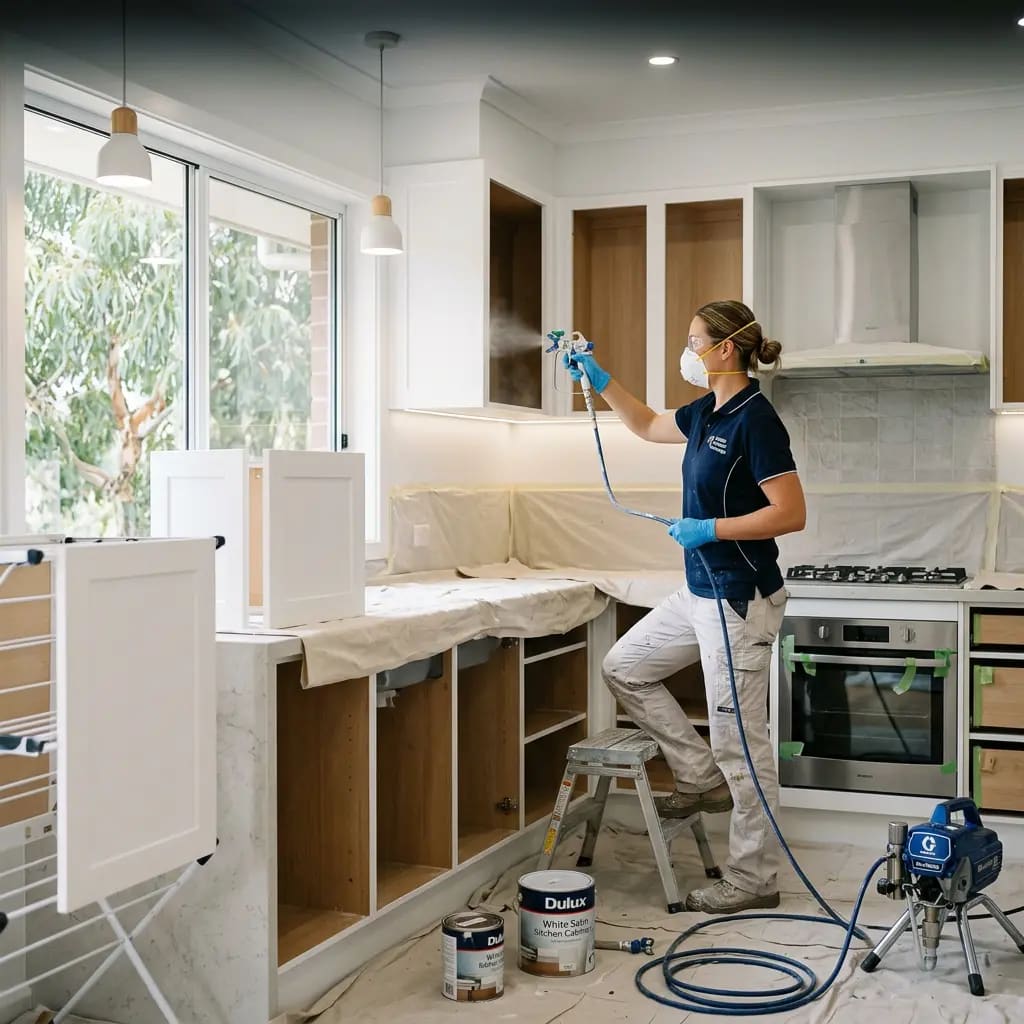 Kitchen cabinet painting Gold Coast