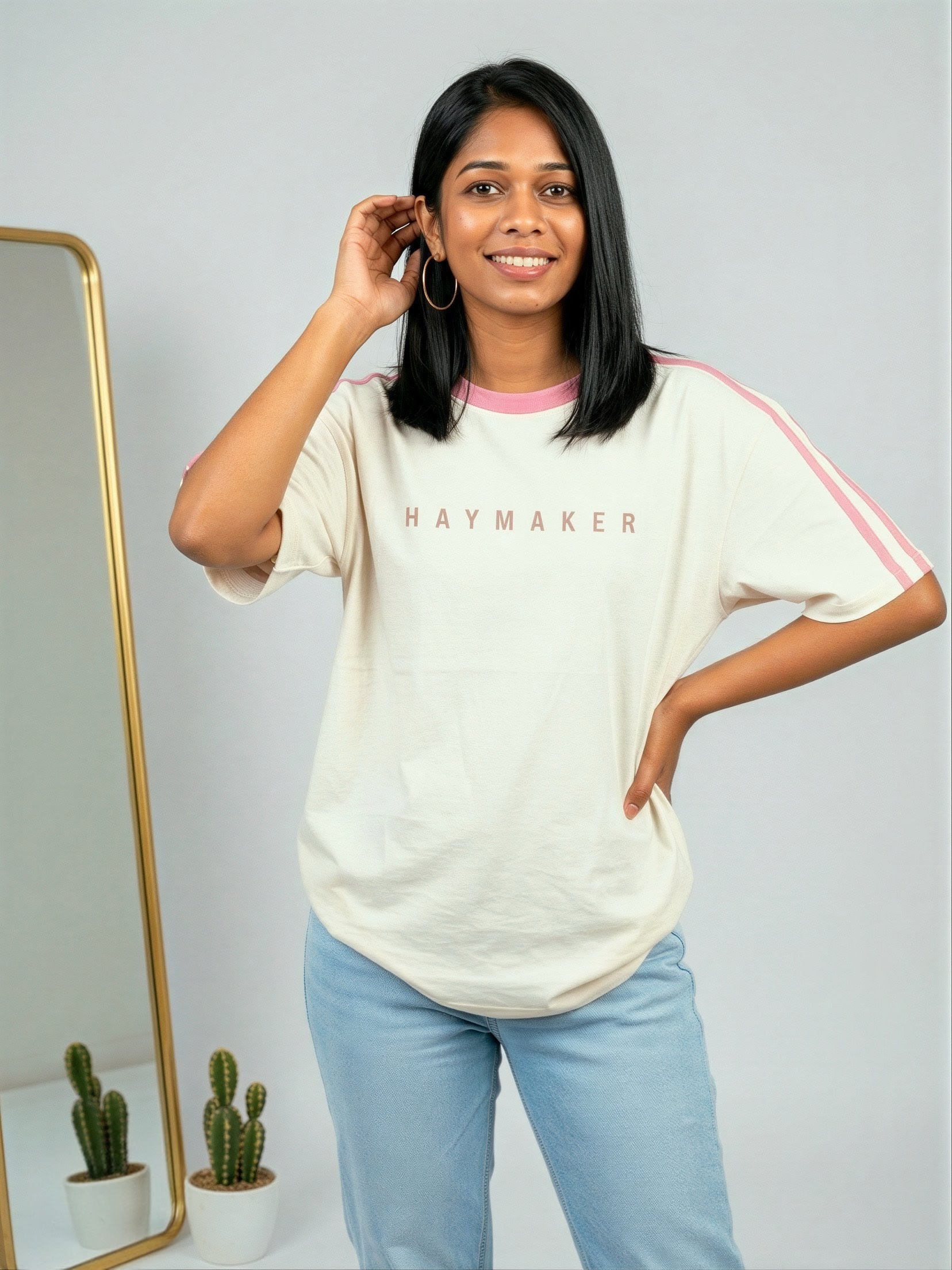 Studio Rose Oversize Tee view 2