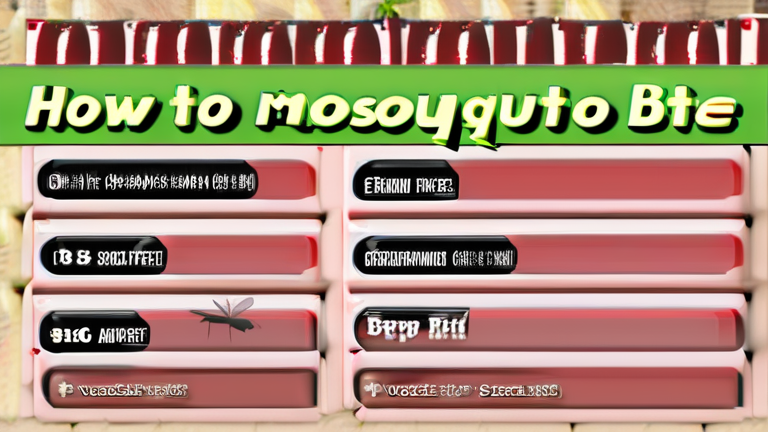 How to get rid of a mosquito bite