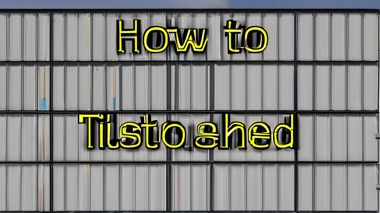How to Create a More Sustainable Tiltrotor Shed