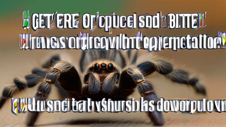 How to get rid of a tarantula bite