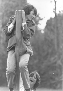 Bill Gilbert, closest to camera, and Nick Kane, circa 1980 ...